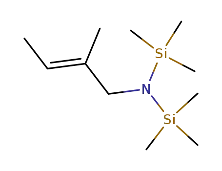 1,1,1,3,3,3-Hexamethyl-2-((E)-2-methyl-but-2-enyl)-disilazane