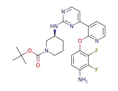 tert-butyl (3S)-3-[[4-[2-(4-amino-2,3-difluoro-phenoxy)-3-pyridyl]pyrimidin-2-yl]amino]piperidine-1-carboxylate