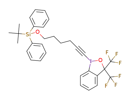 ((6-(3,3-bis(trifluoromethyl)-1λ3-benzo[d][1,2]iodaoxol-1(3H)-yl)hex-5-yn-1-yl)oxy)(tertbutyl)diphenylsilane