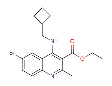 ethyl 6-bromo-4-((cyclobutylmethyl)amino)-2-methylquinoline-3-carboxylate