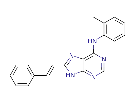 (E)-8-styryl-N-(o-tolyl)-9H-purin-6-amine