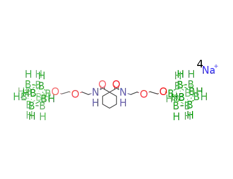 N1,N1-bis[2-[2-(undecahydrocrossodedecaboranyloxy)ethoxy]ethyl]-1,1-cyclohexanediacetamide tetrasodium salt