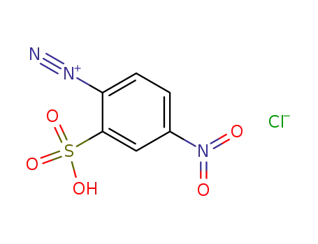 Molecular Structure of 22515-32-8 (Benzenediazonium, 4-nitro-2-sulfo-, chloride)