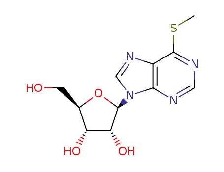Molecular Structure of 342-69-8 (6-METHYLMERCAPTOPURINE RIBOSIDE)