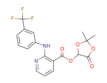 2-<3-(Trifluormethyl)phenylamino>-pyridin-3-carbonsaeure-(2,2-dimethyl-1,3-dioxolan-4-on-5-yl)ester