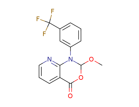 4H-Pyrido[2,3-d][1,3]oxazin-4-one,  1,2-dihydro-2-methoxy-1-[3-(trifluoromethyl)phenyl]-