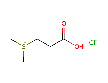 4337-33-1,(2-Carboxyethyl)dimethylsulfonium Chloride,Sulfonium, (2-carboxyethyl)dimethyl-, chloride (8CI,9CI);(2-Carboxyethyl)dimethylsulfoniumchloride (6CI,7CI);Dimethyl-b-propiothetin chloride;Dimethyl-b-propiothetin hydrochloride;b-Propiothetin, dimethyl-,hydrochloride;