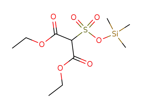 Molecular Structure of 89056-12-2 (Propanedioic acid, [[(trimethylsilyl)oxy]sulfonyl]-, diethyl ester)