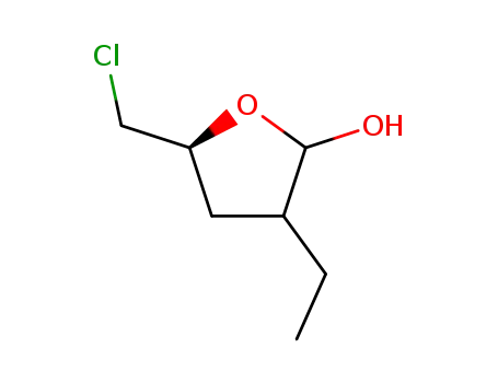 5-chloro-2-ethyl-(4S)-hydroxypentanal lactol