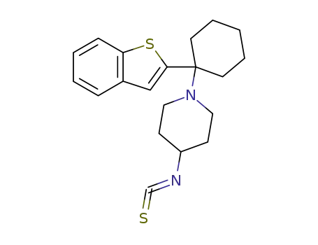 Molecular Structure of 143603-19-4 (Piperidine, 1-(1-benzo[b]thien-2-ylcyclohexyl)-4-isothiocyanato-)