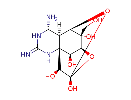 (5R)-2,4c-diamino-12-hydroxymethyl-(4ac)-1(3),4,4a,5,9,10-hexahydro-5r,9c;7t,10at-dimethano-[1,3]dioxocino[6,5-d]pyrimidine-7,10t,11syn,12syn-tetraol