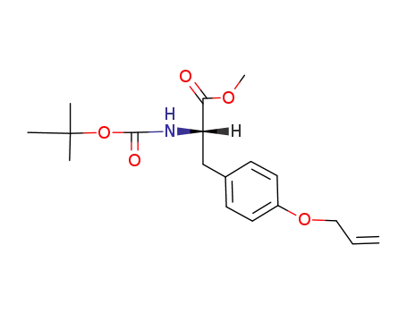 Molecular Structure of 147363-23-3 (L-Tyrosine, N-[(1,1-dimethylethoxy)carbonyl]-O-2-propenyl-, methyl ester)