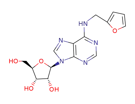 Molecular Structure of 4338-47-0 (KINETIN RIBOSIDE)