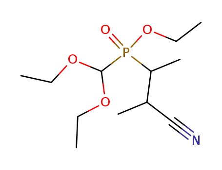 (2-Cyano-1,2-dimethyl-ethyl)-diethoxymethyl-phosphinic acid ethyl ester