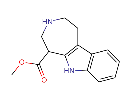 Molecular Structure of 66859-22-1 (Azepino[4,5-b]indole-5-carboxylic acid, 1,2,3,4,5,6-hexahydro-, methyl
ester)