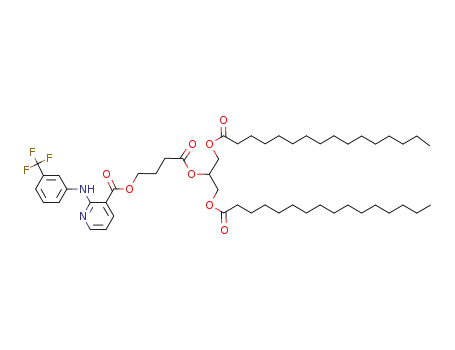 2-(3-Trifluoromethyl-phenylamino)-nicotinic acid 3-(2-hexadecanoyloxy-1-hexadecanoyloxymethyl-ethoxycarbonyl)-propyl ester