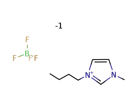 Molecular Structure of 174501-65-6 (1-Butyl-3-methylimidazolium tetrafluoroborate)