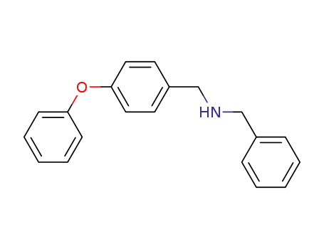Molecular Structure of 169943-97-9 (Benzenemethanamine, 4-phenoxy-N-(phenylmethyl)-)