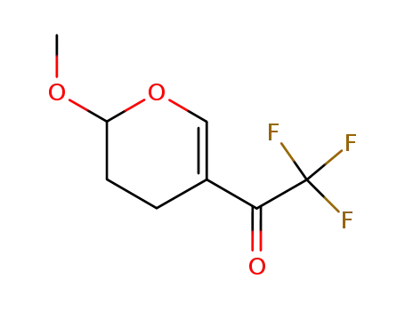 Molecular Structure of 220370-51-4 (Ethanone, 1-(3,4-dihydro-2-methoxy-2H-pyran-5-yl)-2,2,2-trifluoro- (9CI))
