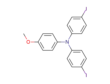 Molecular Structure of 199297-07-9 (Benzenamine, N,N-bis(4-iodophenyl)-4-methoxy-)