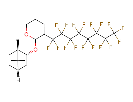 3-Heptadecafluorooctyl-2-((1S,2R,4S)-1,7,7-trimethyl-bicyclo[2.2.1]hept-2-yloxy)-tetrahydro-pyran