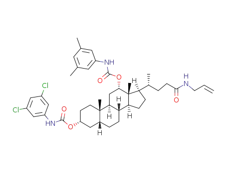 3-(3,5-dichlorophenyl)carbamoyl-12-(3,5-dimethylphenyl)carbamoyl-N-allyl-deoxycholan-24-amide