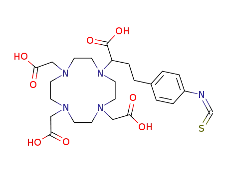α-[2-(4-isothiocyanatophenyl)-ethyl]-1,4,7,10-tetraazacyclododecane-1,4,7,10-tetraacetic acid