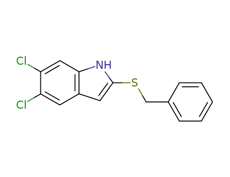 2-benzylthio-5,6-dichloroindole