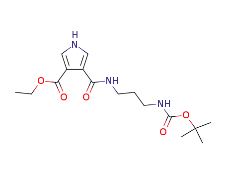 4-(3-tert-butoxycarbonylamino-propylcarbamoyl)-1H-pyrrole-3-carboxylic acid ethyl ester