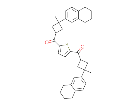 2,5-di[1-methyl-1-(2-tetralino)cyclobutane-3-yloyl]thiophene