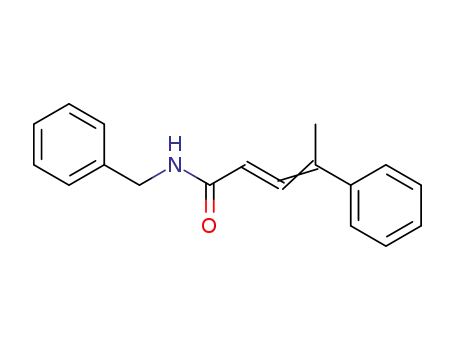 Molecular Structure of 827302-78-3 (2,3-Pentadienamide, 4-phenyl-N-(phenylmethyl)-)