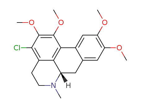 3-chloro-1,2,9,10-tetramethoxy-6-methyl-5,6,6a,7-tetrahydro-4H-dibenzo[de,g]quinoline