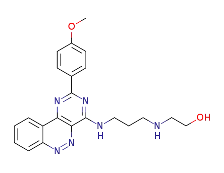 2-[(3-[2-(4-methoxyphenyl)-pyrimido[5,4-c]cinnolin-4-yl]aminopropyl)amino]ethanol