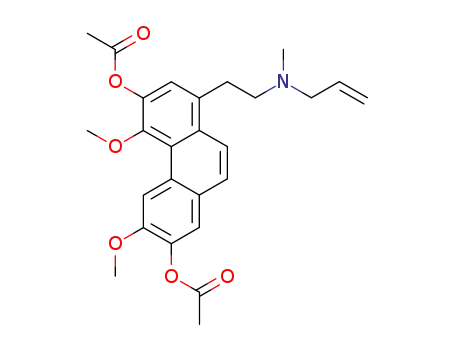 acetic acid 7-acetoxy-1-[2-(allyl-methyl-amino)-ethyl]-4,6-dimethoxy-phenanthren-3-yl ester