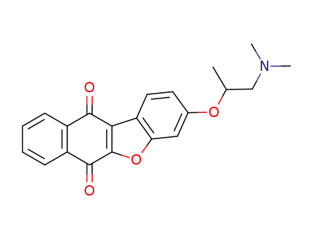 3-[2-(dimethylamino)isopropoxy]benzo[b]naphtho[2,3-d]furan-6,11-dione