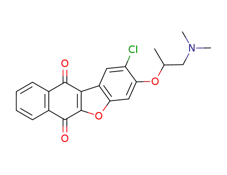 2-chloro-3-[2-(dimethylamino)isopropoxy]benzo[b]naphtho[2,3-d]furan-6,11-dione