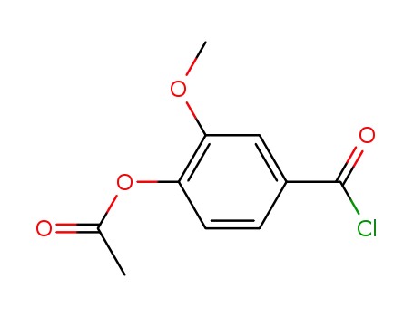 Molecular Structure of 56681-66-4 (4-Acetoxy-3-methoxybenzoyl chloride)