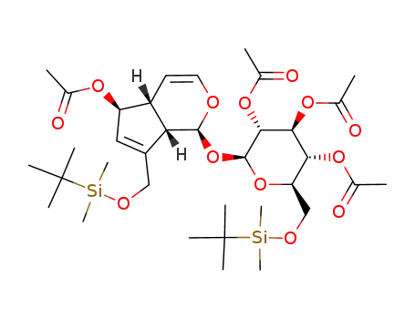 6,2',3',4'-tetra-O-acetyl-10,6'-di-O-tert-butyldimethylsilylaucubin