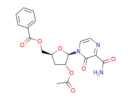 {(2S,4R,5R)-4-(acetyloxy)-5-[3-(aminocarbonyl)-2-oxo-1(2H)-pyrazinyl]tetrahydro-2-furanyl}methyl benzoate