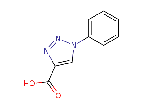 Molecular Structure of 4600-04-8 (1-phenyl-1H-1,2,3-triazole-4-carboxylic acid)