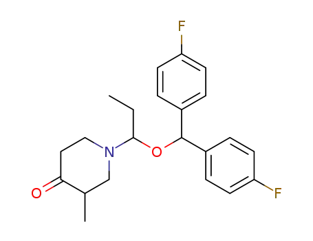 1-[1-(4,4'-difluorodiphenylmethoxy)-propyl]-3-methylpiperidine-4-one