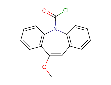 Molecular Structure of 28721-08-6 (10-Methoxyiminostilbene-5-carbonylchloride)