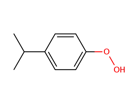 Molecular Structure of 21204-44-4 (Hydroperoxide, 4-(1-methylethyl)phenyl)