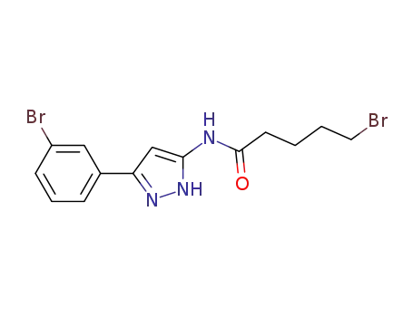 5-bromo-pentanoic acid [5-(3-bromo-phenyl)-2H-pyrazol-3-yl]-amide