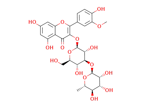isorhamnetin 3-O-[-α-L-rhamnopyranosyl-(1->3)]-β-D-glucopyranoside