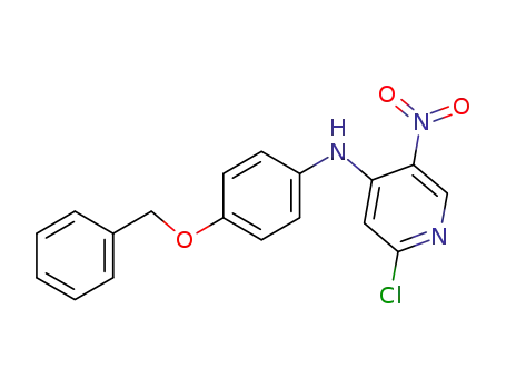 2-chloro-5-nitro-N-{4-[(phenylmethyl)oxy]phenyl}-4-pyridinamine