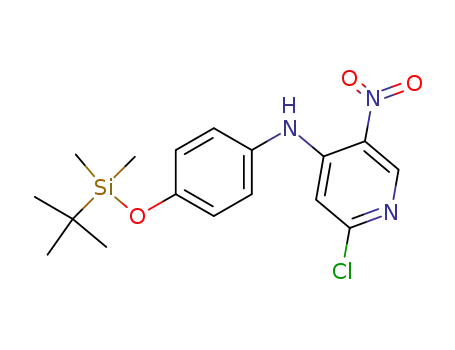 2-chloro-N-(4-{[(1,1-dimethylethyl)(dimethyl)silyl]oxy}phenyl)-5-nitro-4-pyridinamine