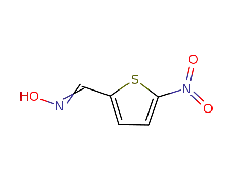 Molecular Structure of 6030-18-8 ((E)-N-hydroxy-1-(5-nitrothiophen-2-yl)methanimine)