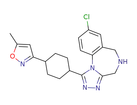trans-8-chloro-1-[4-(5-methyl-isoxazol-3-yl)-cyclohexyl]-5,6-dihydro-4H-2,3,5,10b-tetraaza-benzo[e]azulene