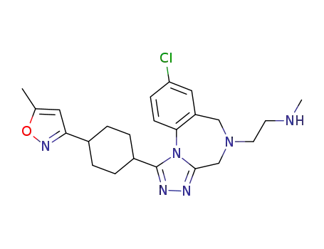 trans-(2-{8-chloro-1-[4-(5-methyl-isoxazol-3-yl)-cyclohexyl]-4H,6H-2,3,5,10b-tetraaza-benzo[e]azulen-5-yl}-ethyl)-methyl-amine